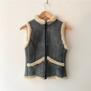 Vintage Sheepskin Sherpa Vest